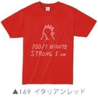 100/1Tシャツ レッド