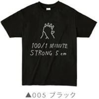 100/1Tシャツ005 ブラック