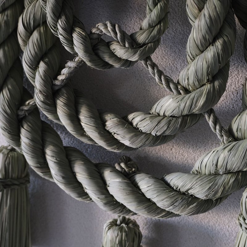 わら細工 たくぼ 平和結び 大サイズ しめ縄 北欧 暮らしの手帖 わら