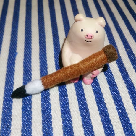【ご注文品】フェルトの筆ブローチ