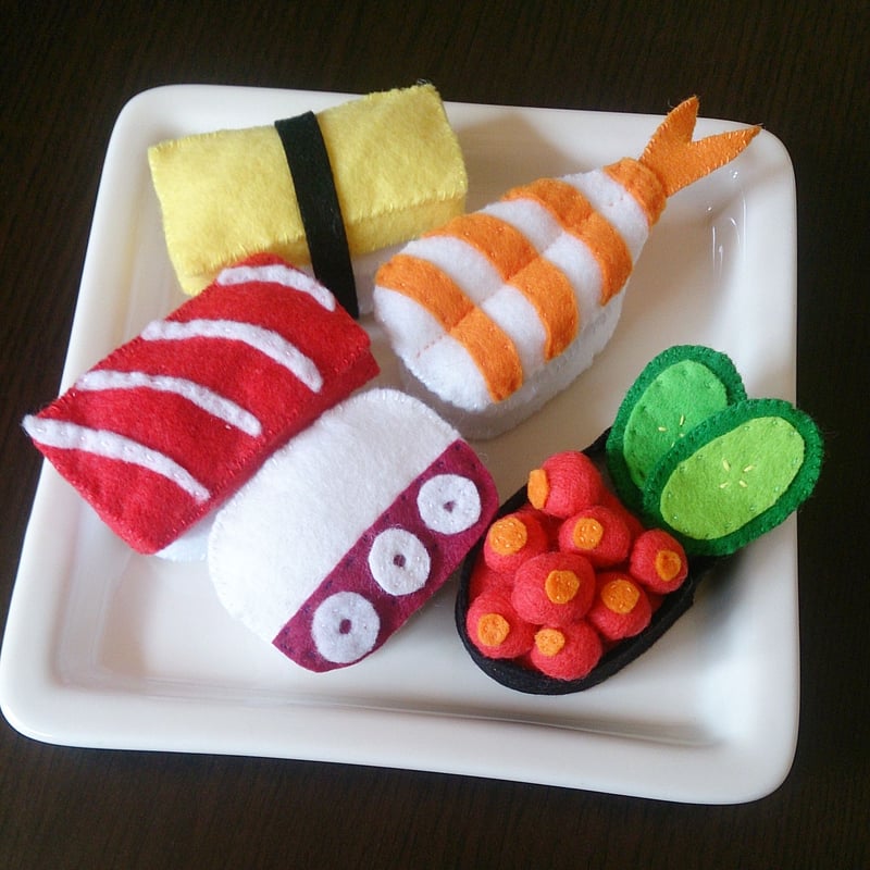 フェルトのお寿司セット／おままごと | echoplexia