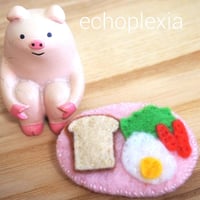 フェルトの朝食ブローチ（パン）