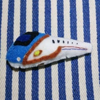 【ご注文品】フェルトの新幹線ブローチ・E7系（半立体）