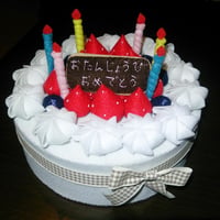 フェルトのバースデーケーキ