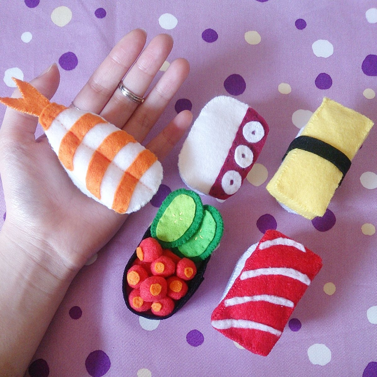 フェルトのお寿司セット／おままごと | echoplexia