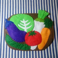 【ご注文品】フェルトの特大八百屋さんワッペン