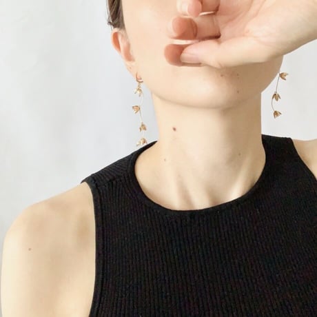 Blooming Flower Pierced Earrings