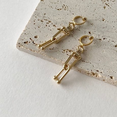 Chunky Chain Clip on Earrings