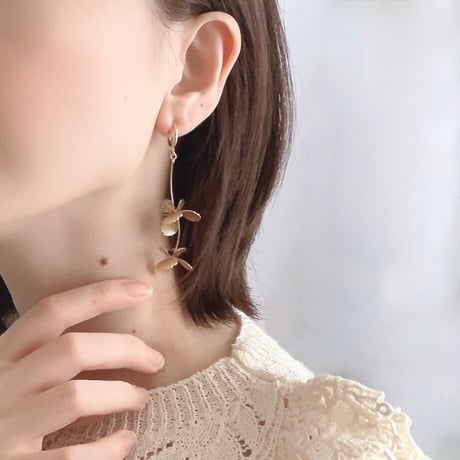 Blooming Flower Clip on Earrings【2023.A/W】