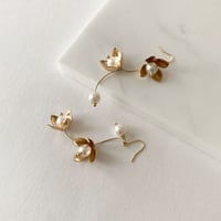 Blooming Flower Pierced Earrings