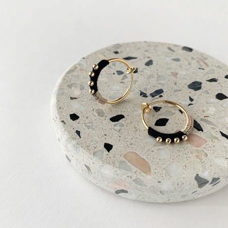Beaded Crochet Hoop Clip on Earrings