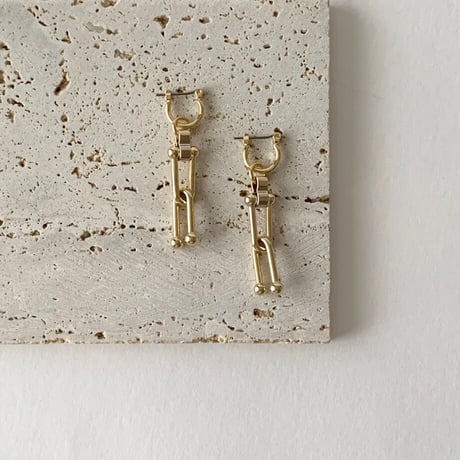 Chunky Chain Pierced Earrings