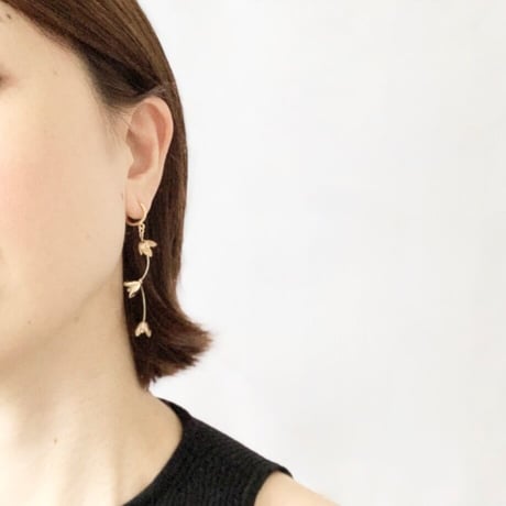 Blooming Flower Clip on Earrings