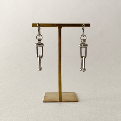 Chunky Chain Pierced Earrings