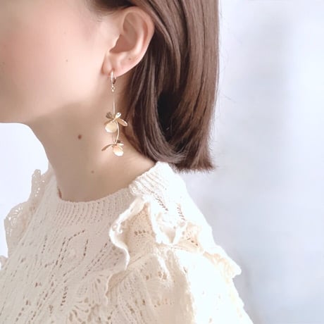 Blooming Flower Clip on Earrings【2023.A/W】