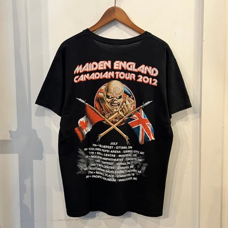 【web限定】IRON MAIDEN "MAIDEN ENGLAND CANADIAN TOUR 2012" tee (M)