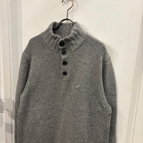 【web限定】NAUTICA half-button knit cardigan(L)
