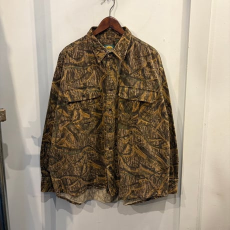 【Web限定】Cabela's "Mossy Oak" real tree heavy shirt(XL)