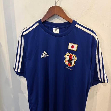 adidas "JAPAN" 2014 soccer game tee(L)