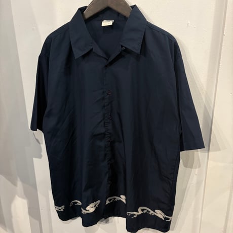 【Web限定】725 ORIGINALS "doragon" open collar shirt (L)