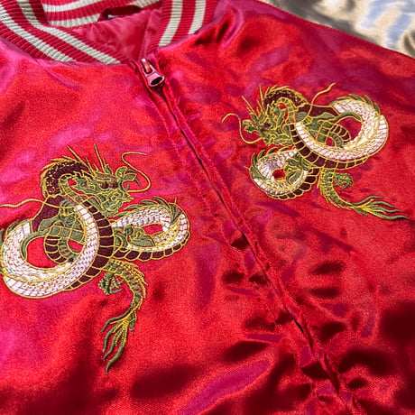 【web限定】unknown "dragon" kids souvenir jacket (130)