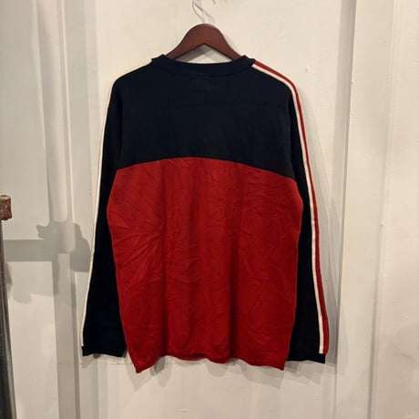 【web限定】ARIZONA 2tone knit cardiga (L)