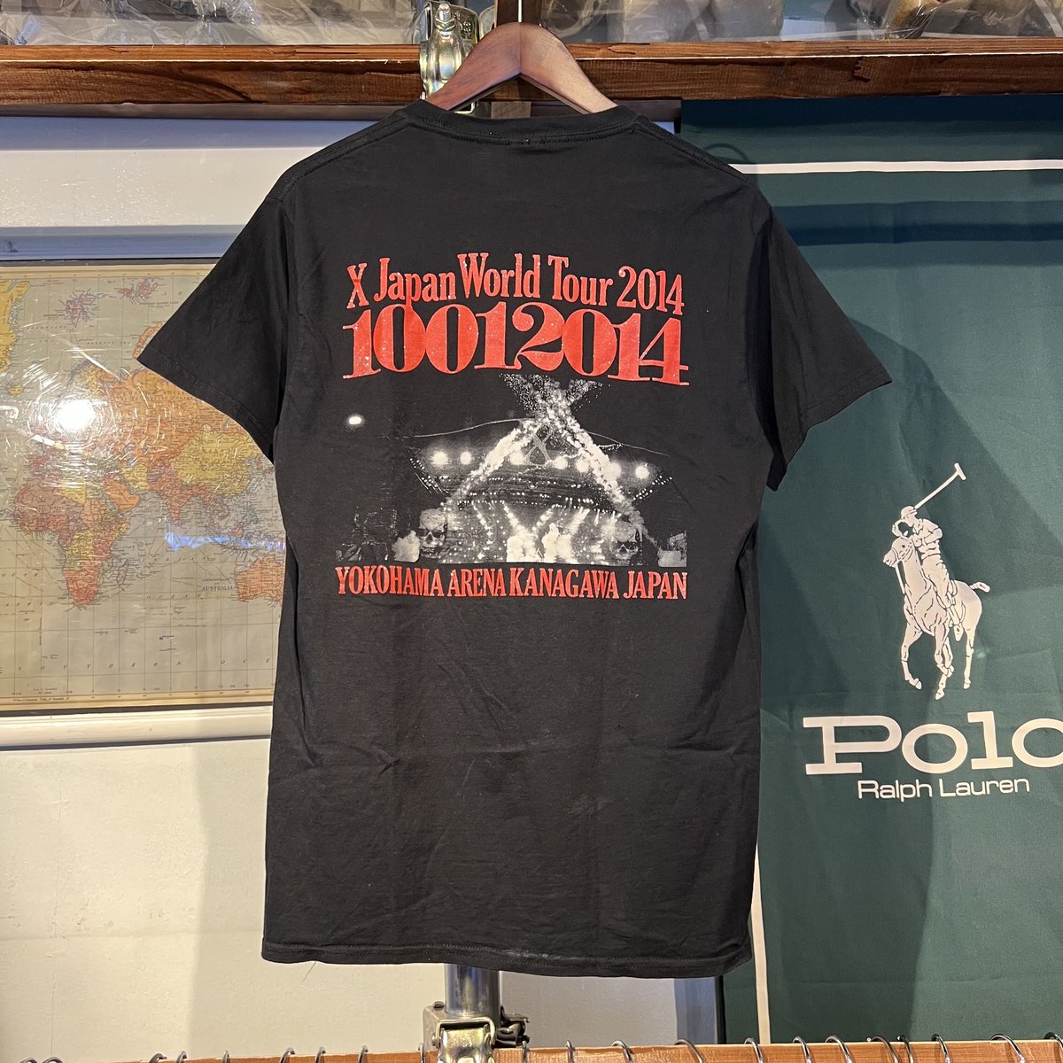 x japan 初期 Tシャツ X JAPAN 初期「X」ロゴ・タグ付き hideデザイン・Tシャツ hide