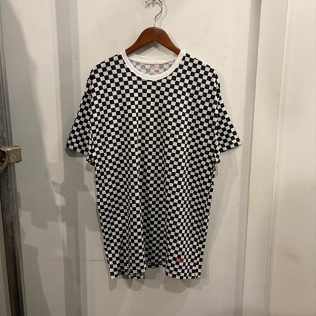Supreme × Hanes checkerboard tagless tee (L)