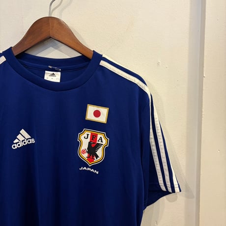 adidas "JAPAN" 2014 soccer game tee(L)