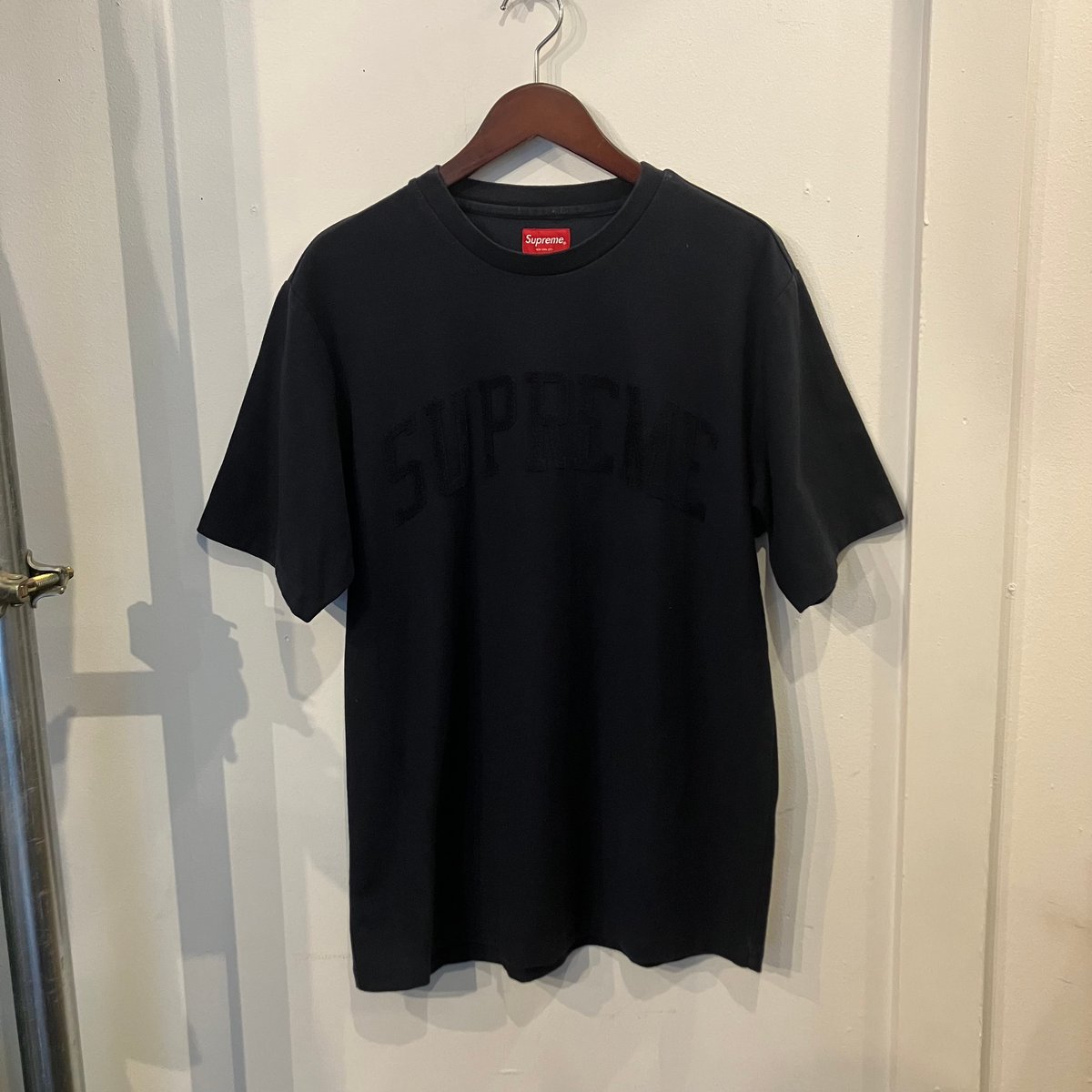 Supreme Cutout Logo Crewneck black M 黒