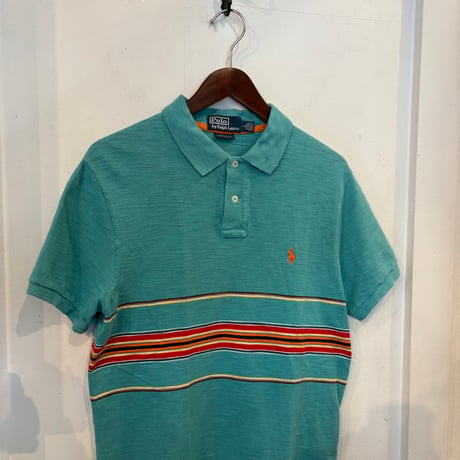 POLO RALPH LAUREN embroidery pony polo shirts(L)