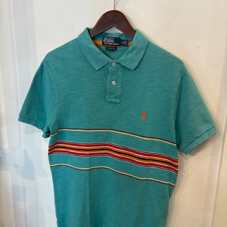 POLO RALPH LAUREN embroidery pony polo shirts(L)