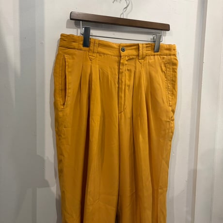 SAXONY silk light chino pants(M)