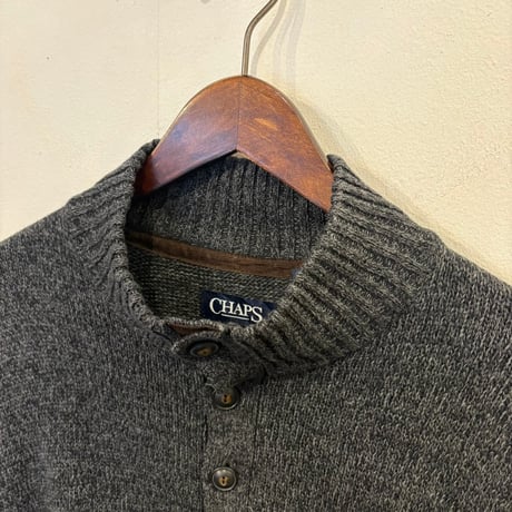 【Web限定】CHAPS by RALPH LAUREN half-button sweater(XL)