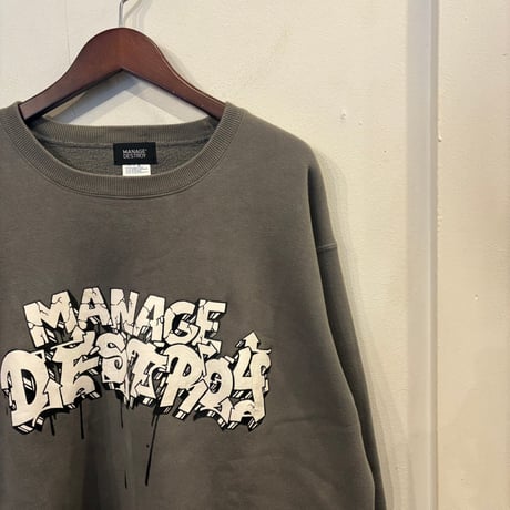 MANAGE DESTROY "ESOW" crewneck sweat(XXL)