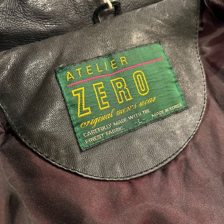 【web限定】ATELIER ZERO Lether Jacket.(L)