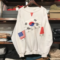 "Flags" pull over vintage sweat