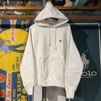 Champion reverse weave small logo pull over hoodie (S)
