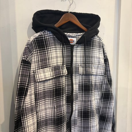 【Web限定】Dickies quilting hooded zip-shirt (L)