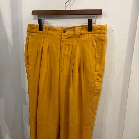 SAXONY silk light chino pants(M)