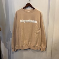 【web限定】tokyovitamin foam print logo sweat (S)