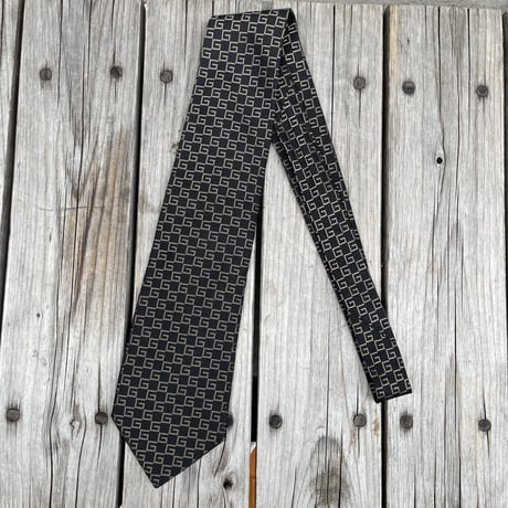VERSACE logo pattern tie