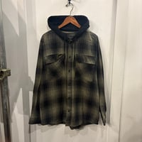 【Web限定】NO BOUNDARIES hoodie flannel shirts(L)
