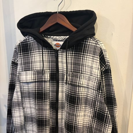 【Web限定】Dickies quilting hooded zip-shirt (L)