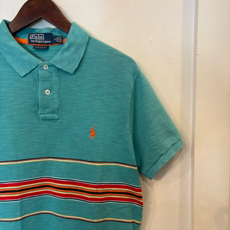 POLO RALPH LAUREN embroidery pony polo shirts(L)