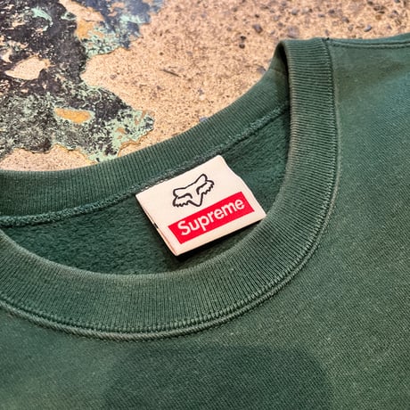 【Web限定】Supreme 19AW Honda fox racing crew neck sweat (L)