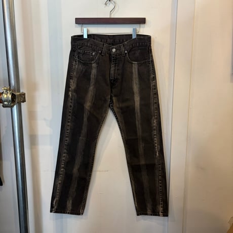 【Web限定】LEVI'S 505 faded black denim jeans(32)