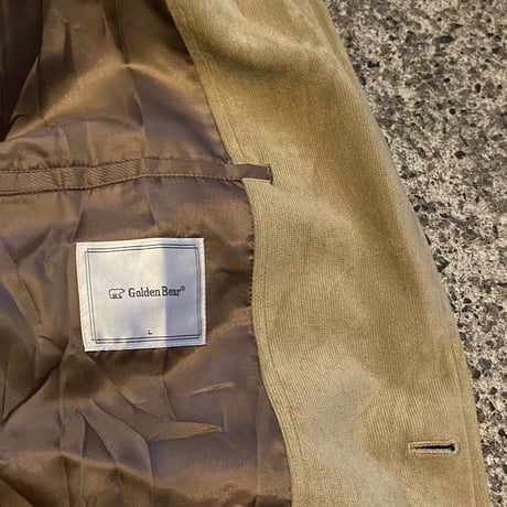 【web限定】Golden Bear corduroy classic  jacket