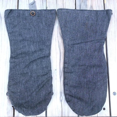 【web限定】no brand denim mitten gloves