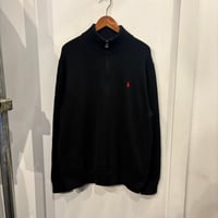POLO RALPH LAUREN cotton half-zip sweater (XXL)